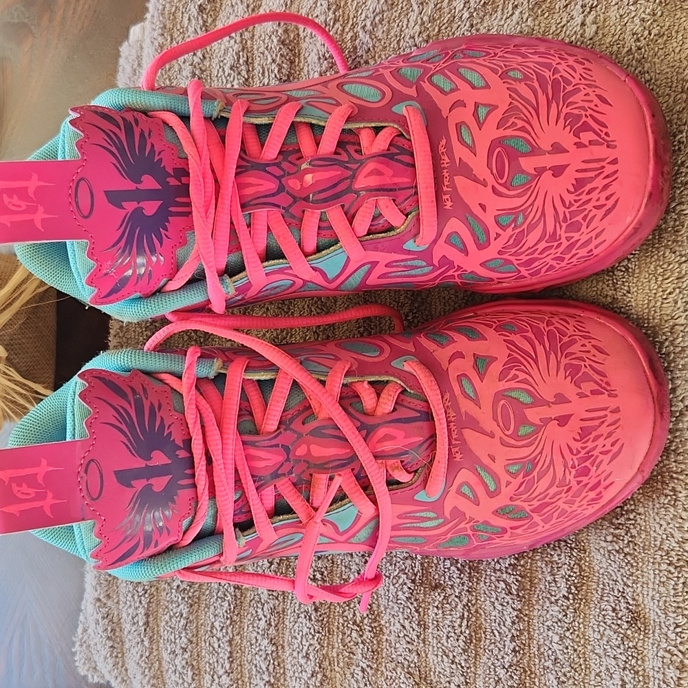 Puma Lamelo BALL Vibrant Pink and Blue Athletic Shoes